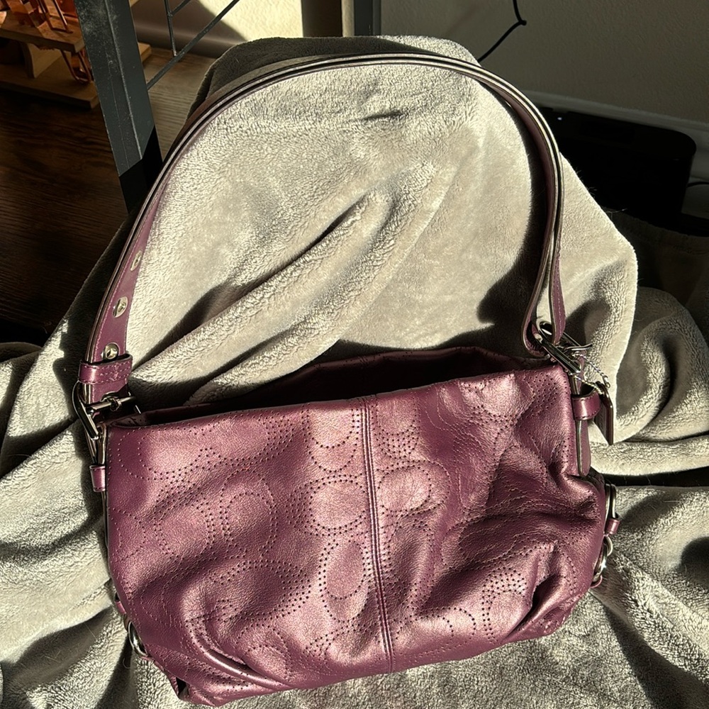 Coach Purple Shoulder Bag